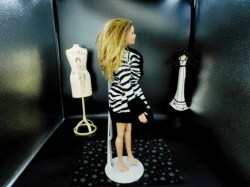 16 inch black white coat side